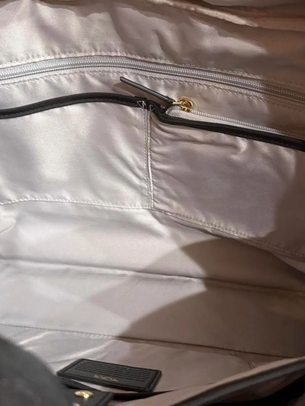 Tumi Black Nylon Laptop Brief with Gold Hardware